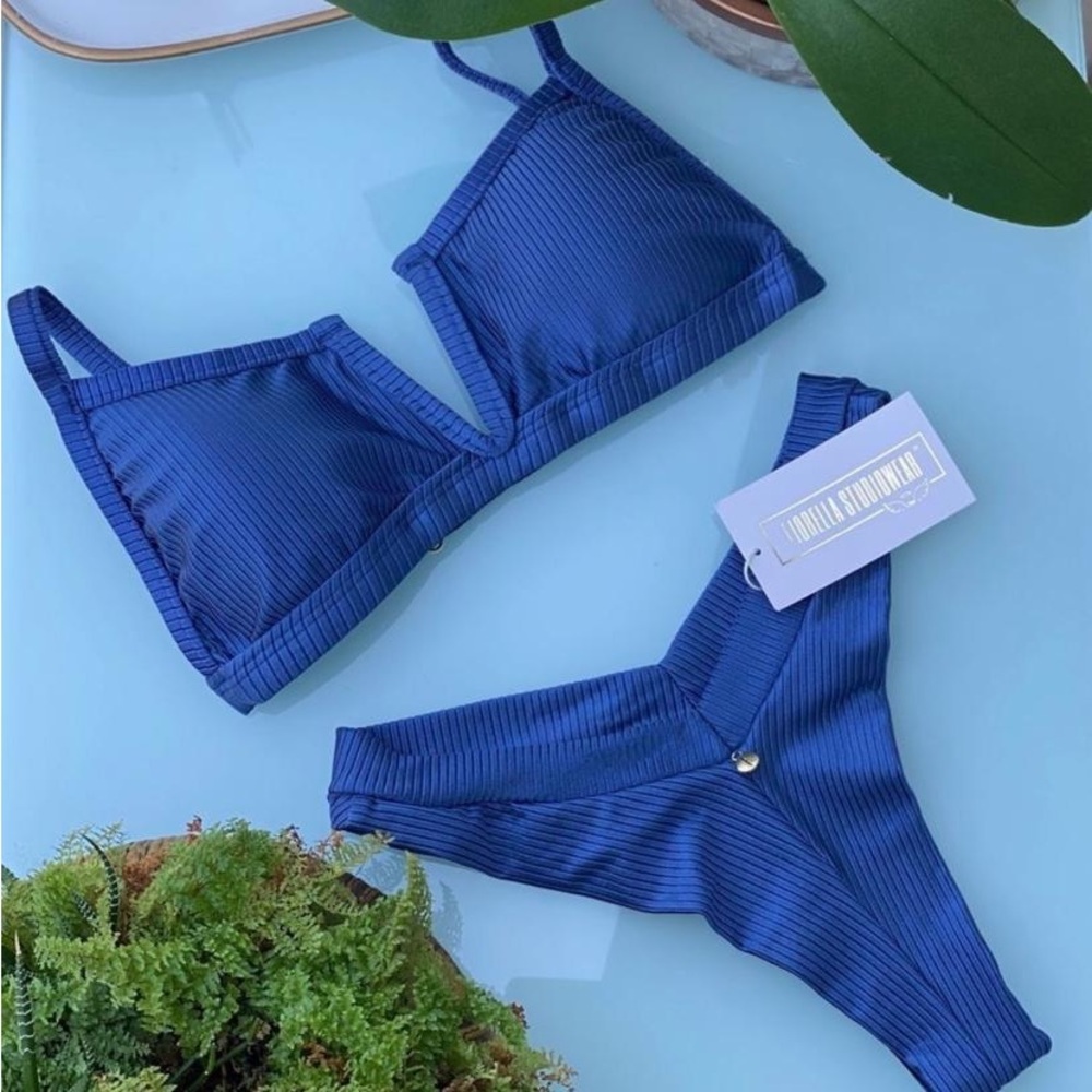 Cecilia Navy Blue Bikini Set